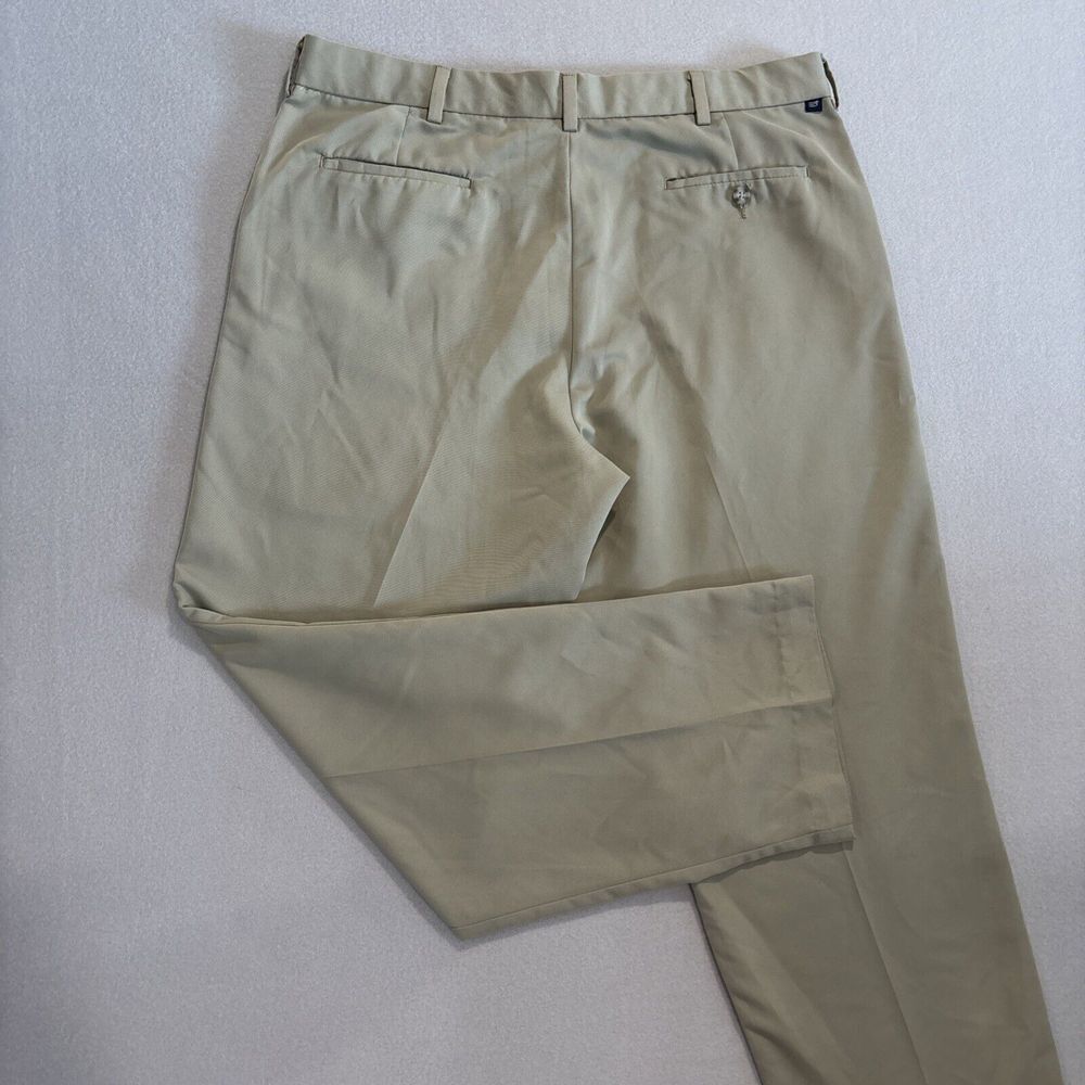 Dockers Golf 38x32 TAN Men's Pants Chino Flat Front Straight Leg EXCELLENT - Picture 7 of 8